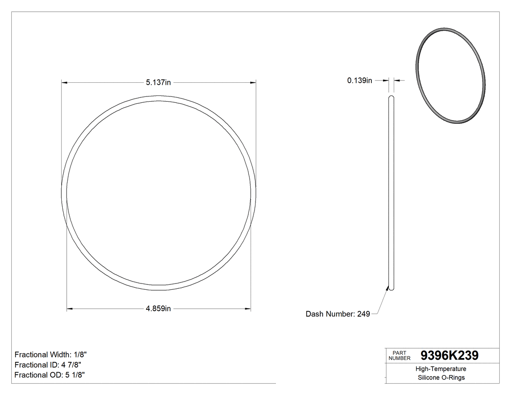 Technical drawing - 9396K239